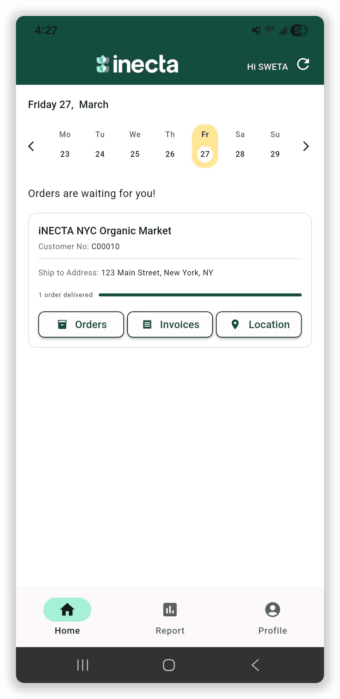 inecta Food ERP DSD and route management for beverage distribution